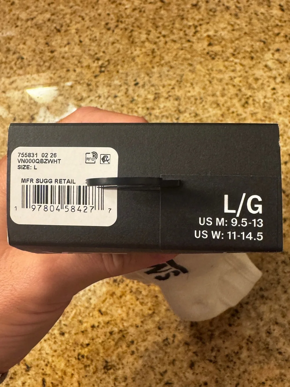 Vans White Low-Cut Socks with Black Logo